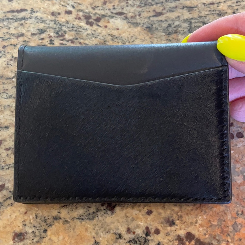 Brand new Theory calf hair wallet